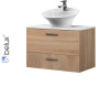 БАЛИ НП 80-01 дуб сонома (104) тумба Белюкс под умывальник (4810924246820)