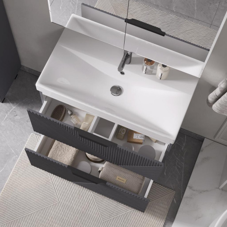 Geometry 80.2Y (9696) тумба VOLNA [tnGEOMETRY80.2Y-07], Графит матовый