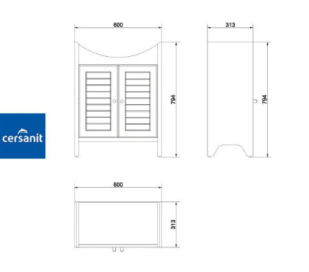 MOCCA 65 тумба Cersanit под умывальник (S544-010-DSM)