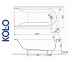Ванна прямоугольная Kolo MIRRA 170x80