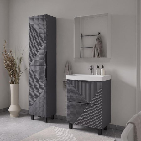 Geometry 60.2Y (9696) тумба VOLNA [tnGEOMETRY60.2Y-07], Графит матовый