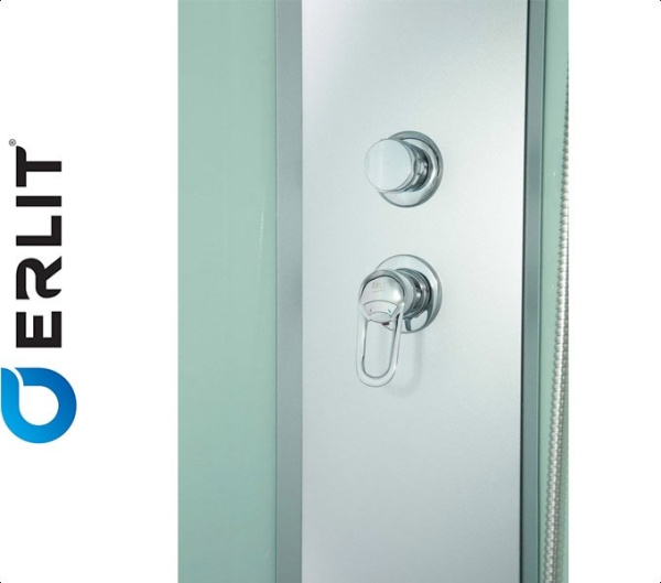 Фото Erlit ER3508TP-C3 душевая кабина (белая/матовые)