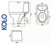 Kolo RUNA L89201 Унитаз напольный для ванной комнаты
