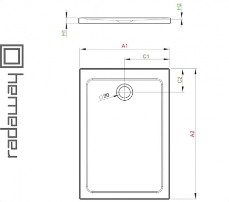 Душевой поддон DOROS Plus F для ванной комнаты Фото