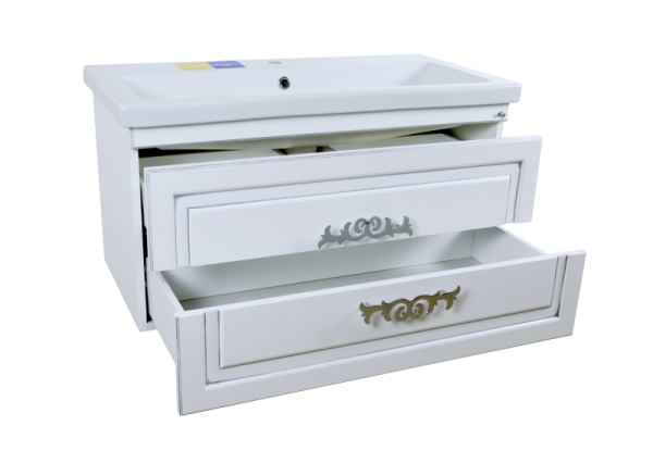 ДЕЛЛИ 70 Тумба подвесная с 2 ящ. бел