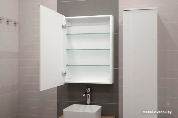 Фото Континент Шкаф с зеркалом Allure Led 55x80 (левый)