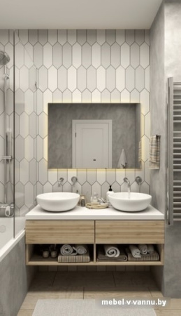 Мебель для ванных комнат Континент Зеркало Trezhe LED 60x70