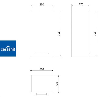MESTA 35 шкафчик Cersanit (S565-002)