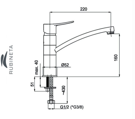 Rubineta STATIC-20 для мойки кухни