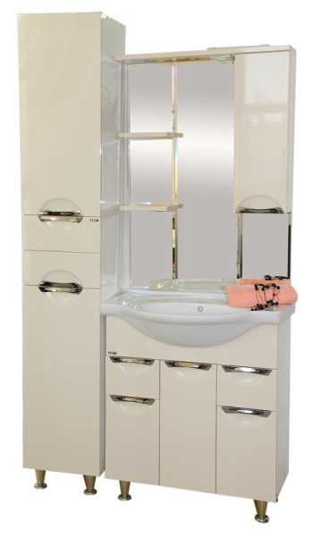 Фото Жасмин - 75 Зеркало - шкаф прав. (свет) БЕЖ. Краска П-Жас02075-031СвП