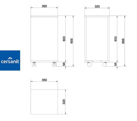 SMART 35 комод Cersanit (S568-004)