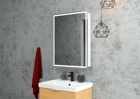Континент Шкаф с зеркалом Allure Led 60x80 (правый)