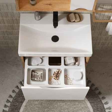 Barney 60.1Y (9696) тумба VOLNA [tpBARNEY60.1Y-04], Белый/Дуб гудзон