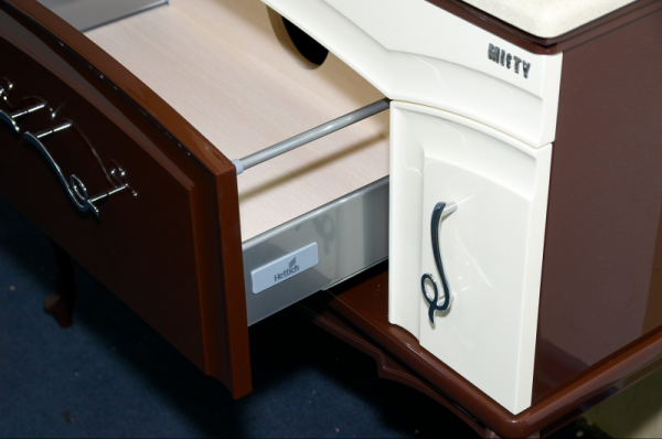 Фото ФЛОРЕНЦИЯ 100 Тумба бежево-коричневый Л-Фло01100-461