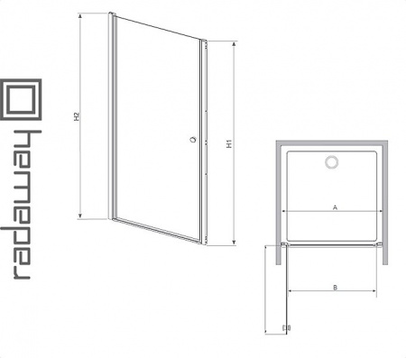 Душевая дверь RADAWAY EOS DWJ для ванной комнаты Фото  Душевая дверь RADAWAY EOS DWJ для ванной комнаты Фото