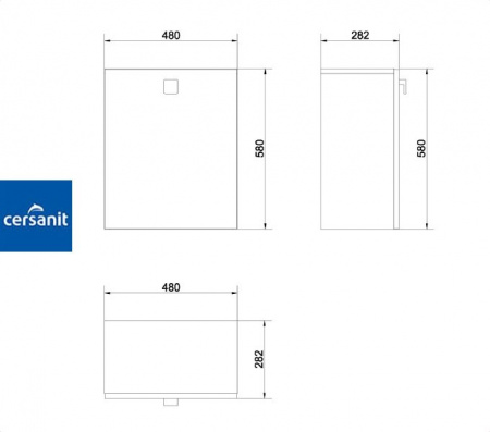 NANO 50 шкафчик Cersanit (S542-011-DSM)
