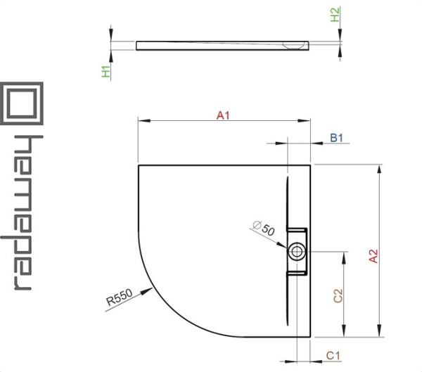Фото Душевой поддон GIAROS A для ванной комнаты