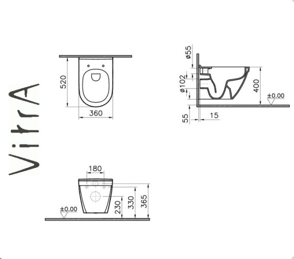 Фото Vitra S50 Унитаз подвесной для ванной комнаты