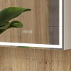 Corner LED 60 зеркало-шкаф EQUIL [szCORNER60.R], с часами, правый