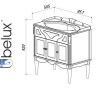 ВЕРДИ Н 85 слоновая кость (37) тумба Белюкс под умывальник (4810924227201) Фото