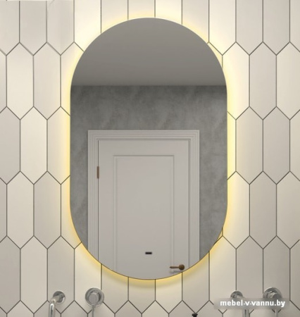 Мебель для ванных комнат Континент Зеркало Fleur LED 70x120