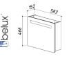 МАРСЕЛЬ ВШ 60 (1) зеркало-шкаф Белюкс (4810924221315)