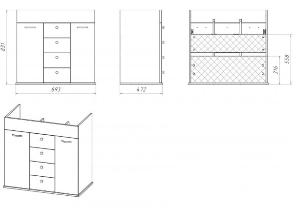 Фото ROMA 90 ясень Л-Ром01090-4734Я