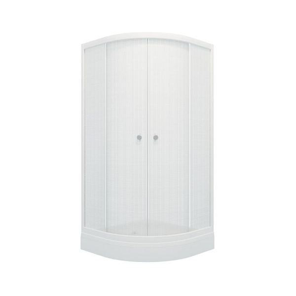 Душевой уголок Triton Стандарт А1 100x100 (белый лен)