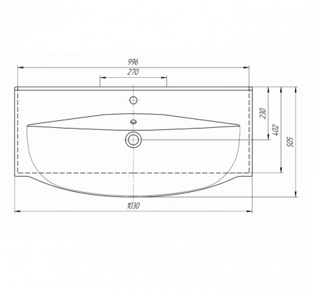 ЭЛВИС 105 тумба Misty под умывальник (П-Элв01105-0112Я)