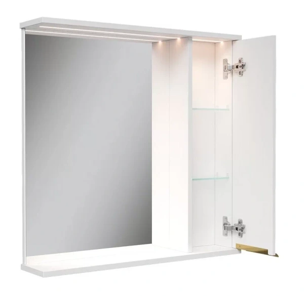 LottyGold 70 зеркало VOLNA [zsLOTTYGD70.R-04], правый, Белый матовый