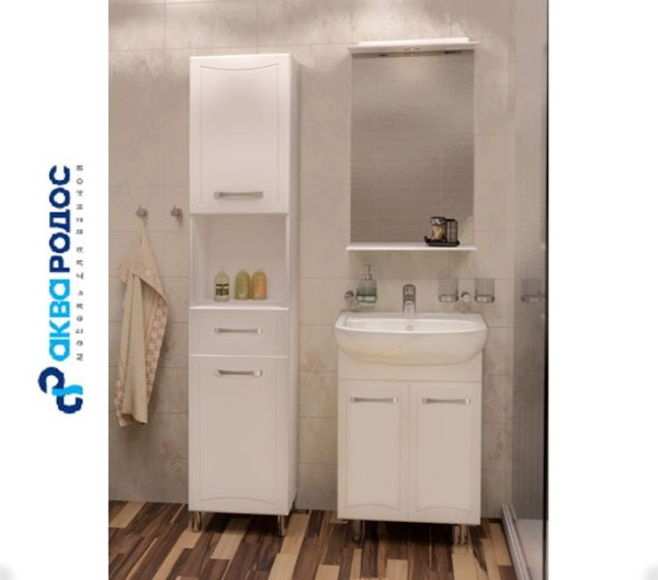 Набор Аква Родос ДЕКОР 55 Мебель для ванной комнаты