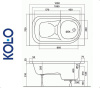 Ванна прямоугольная Kolo DIUNA 120x70