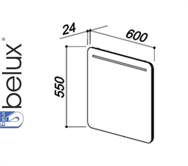 Фото ТЕРРА В 65 (1) зеркало Белюкс (4810924190697)