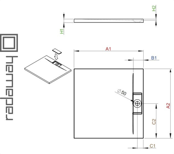 Фото Душевой поддон GIAROS C для ванной комнаты