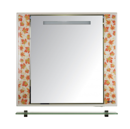 Канада - 90 Зеркало бел. с полочкой (кленовый лист) Л-Кан03090-315