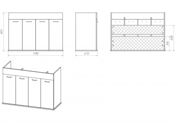 Фото ROMA 120 ясень Л-Ром01120-4734Я2Р