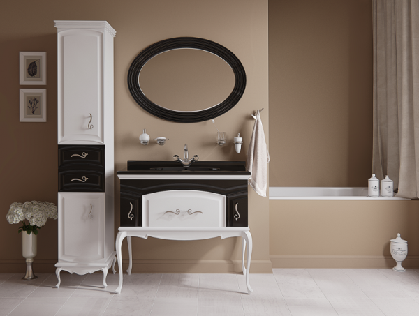 Фото ФЛОРЕНЦИЯ 100 Тумба бежево-коричневый Л-Фло01100-461