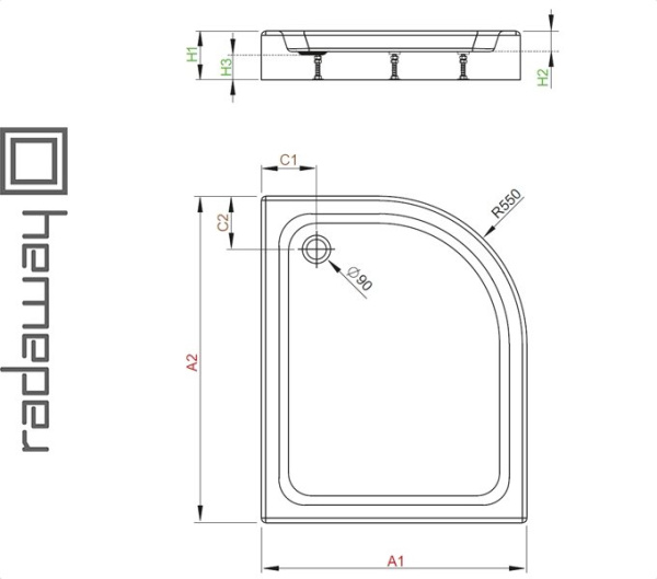 Фото Душевой поддон LAROS E для ванной комнаты
