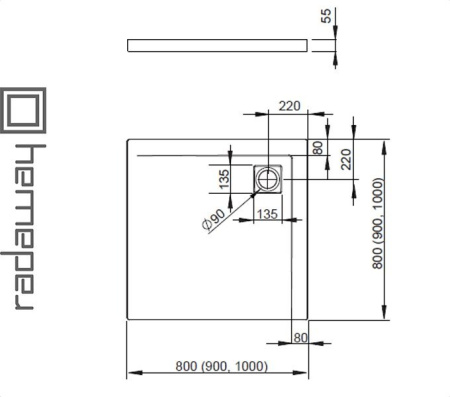 Душевой поддон ARGOS C для ванной комнаты Фото