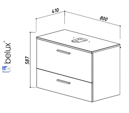 БАЛИ НП 80-01 дуб сонома (104) тумба Белюкс под умывальник (4810924246820) Фото