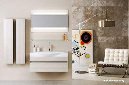 Aqwella Бергамо 100 зеркало с подсветкой [Ber.02.10] Фото