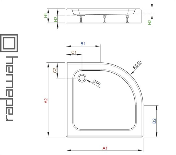 Фото Душевой поддон LAROS A для ванной комнаты