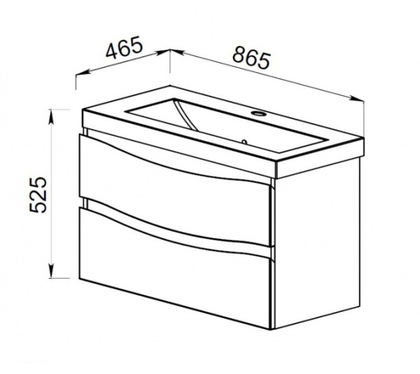 Фото ФИДЖИ 85 тумба АВН Asomare под умывальник (61.06)