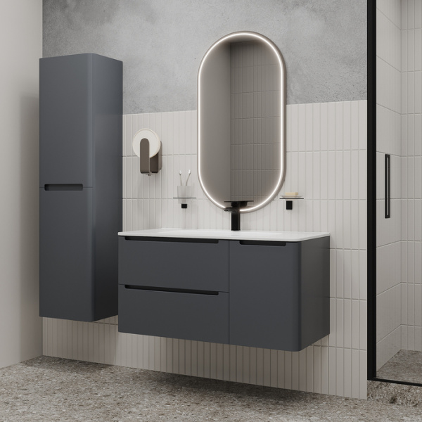 Edifice 40 Шкаф-пенал IDDIS [EDI40D0i97], Темно-серый