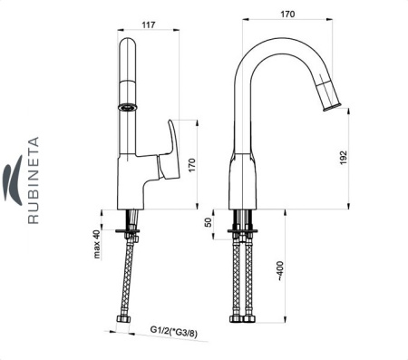 Rubineta ARTIS-33 для мойки кухни