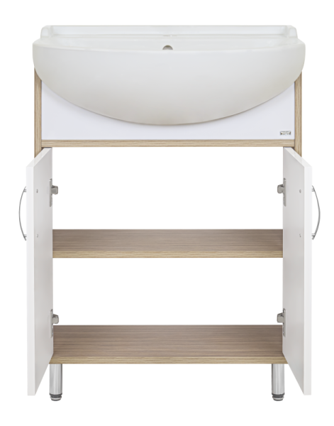 Фото ДЕЛЛА 60 напольная прямая (ЛДСП/белый) Э-Дел-07060-011922дП