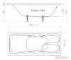 Ванна Triton Стандарт 150x75 (с ножками, экраном и сифоном)