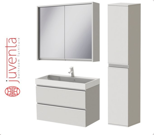 Набор ЮВЕНТА САВОНА 80 с зеркалом САВОНА 80 Мебель для ванной комнаты