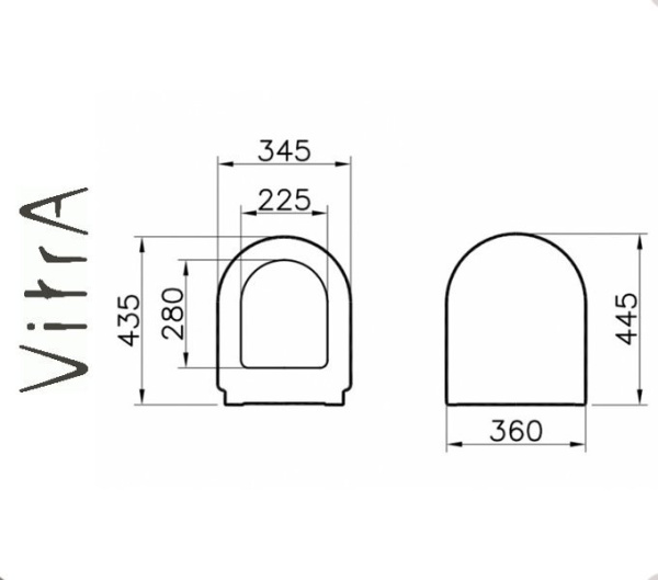 Фото Vitra S50 Сиденье с крышкой для унитаза для ванной комнаты