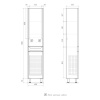 Nice 40 Пенал напольный EQUIL [pnNICE40.KZ-05], с корзиной